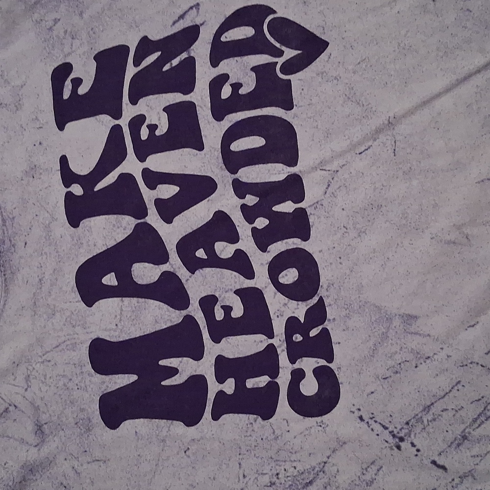 Comfort Colors Make Heaven Crowded Purple Tee Shirt - Picture 3 of 4